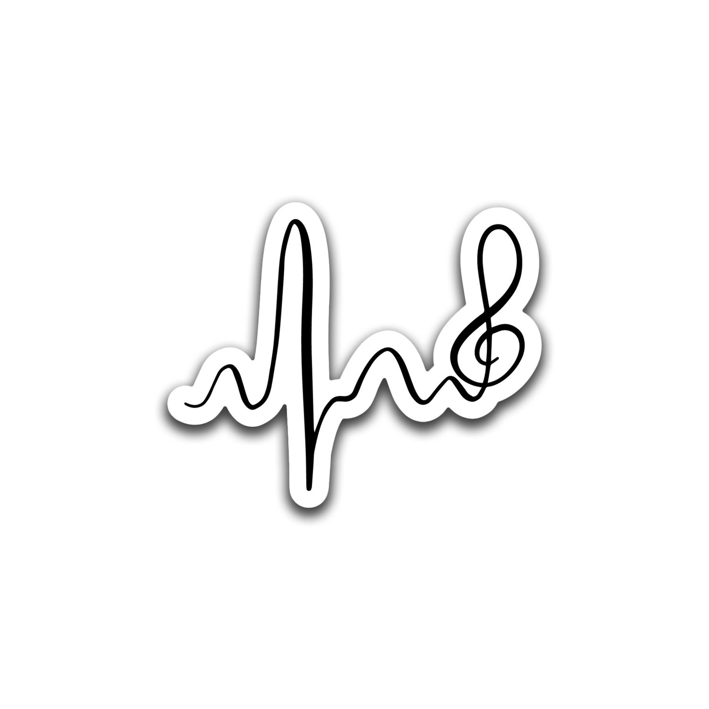 Music Heartbeat Sticker